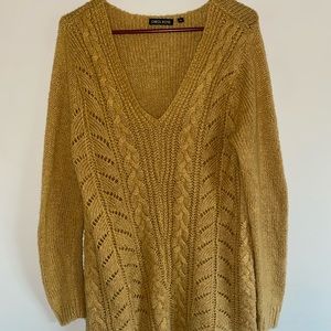 Yellow Carol Rose Sweater